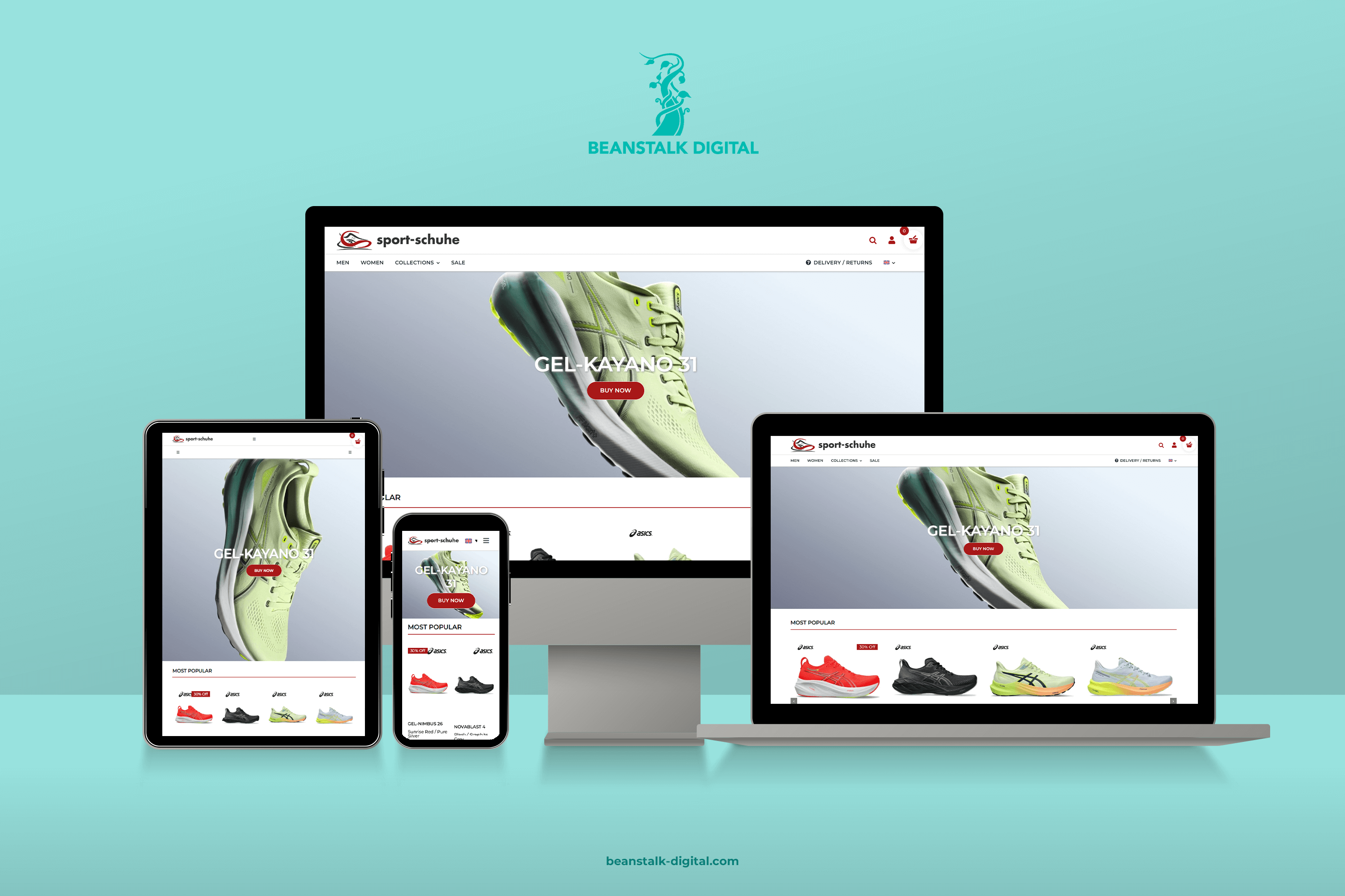 Sport-Schuhe-Website-Mockup Sport-Schuhe-Website-Mockup